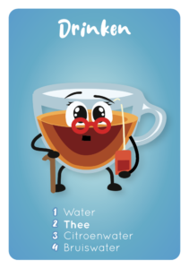 Thee kaartje voedingscentrum