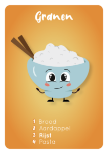 Rijst kaartje voedingscentrum