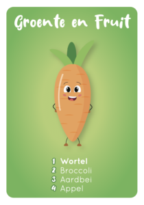 Wortel kaartje voedingscentrum